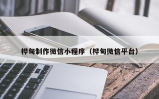 泰安桦甸制作微信小程序（桦甸微信平台）